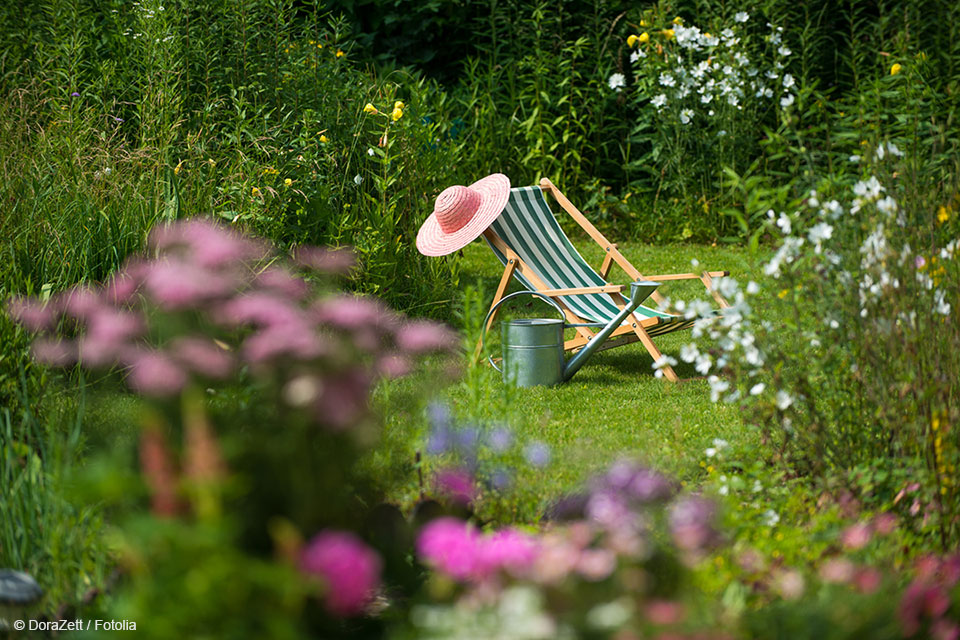 Offene Gartenpforte im Garten Wesser