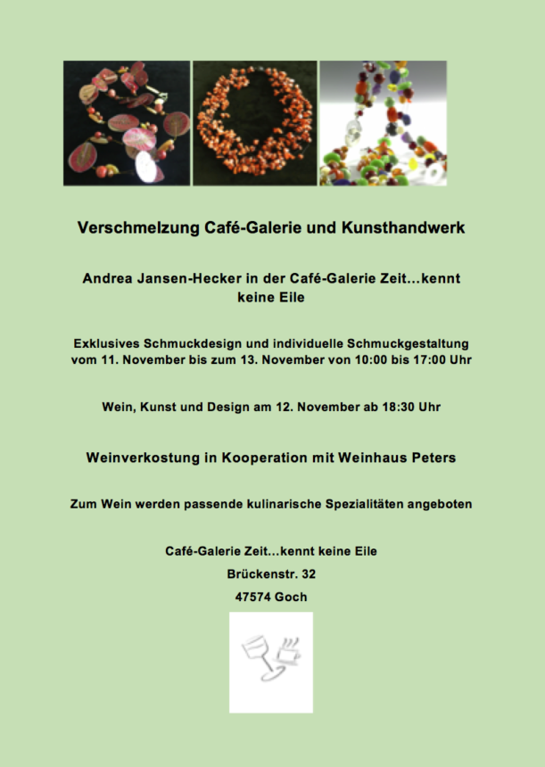 Café-Galerie und Kunsthandwerk, 12. / 13. November 2022