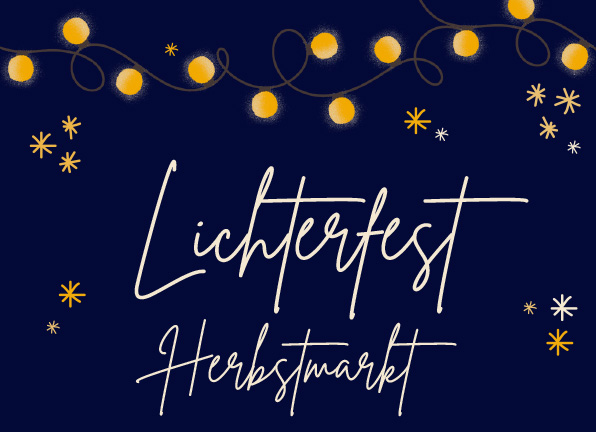 Lichterfest Herbstmarkt mit Schmuckausstellung